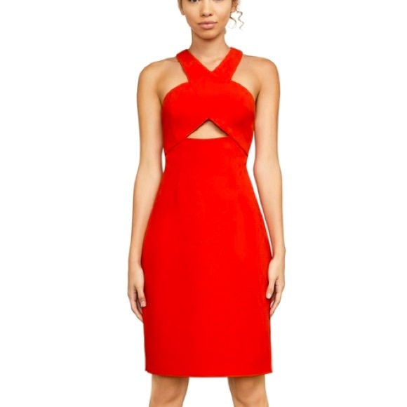 BCBGMaxAzria Dresses & Skirts - NWT BCBG MaxAzria Carly Cutout Dress Curry Red Size 6